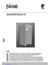 Ferroli QUADRIFOGLIO B Instructions For Use, Installation And Maintenance