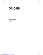 Gigabyte GA-Q87N User Manual