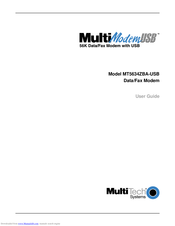 Multitech MultiModem ZBA USB MT5634ZBA-USB User Manual