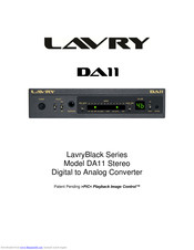 Lavry DA11 Manual
