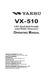 Yaesu VX-510 Operating Manual