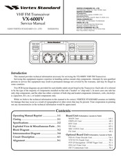 Vertex Standard VX-6000V Service Manual