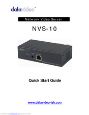 Datavideo NVS-10 Quick Start Manual