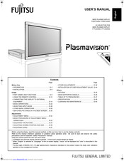 Fujitsu Plasmavision P50XTS40G User Manual