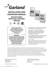 Garland M60XT Installation And Operation Manual
