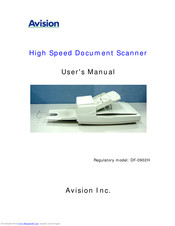 Avision DF-0902H User Manual