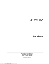 PRAGMATIC COMMUNICATIONS SYSTEMS CATS-KP User Manual
