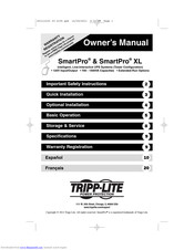 Tripp Lite SmartPro SMART1050 Owner's Manual