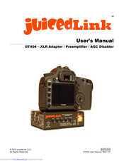 juicedLink DT454 - XLR User Manual