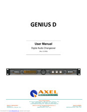 Axel GENIUS D User Manual