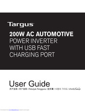 Targus 200W AC AUTOMOTIVE POWER INVERTER User Manual