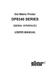 Star Micronics DP8340SD User Manual