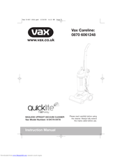 Vax Quicklite FoldAway V-047 Instruction Manual
