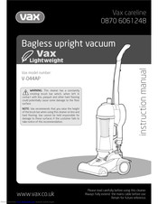 Vax Lightweight V-044AP Instruction Manual
