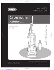 Vax V-135U Rapide Spring Clean Instruction Manual