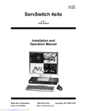 Black Box ServSwitch 4site Installation And Operation Manual