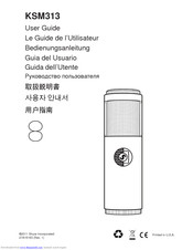 Shure ROSWELLITE KSM313 User Manual