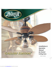 Hunter Gallery Edotion Installation And Operation Manual