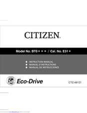CITIZEN Eco-Drive CTZ-A8121 Instruction Manual