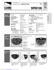 CAME MR8106 Installation Tips Manual