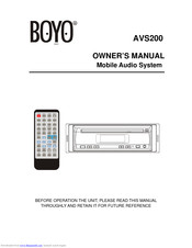 Boyo AVS200 Owner's Manual
