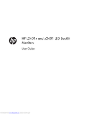 HP x2401 User Manual