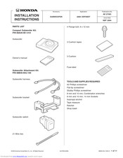 Honda 08A39-5E1-010 Installation Instructions Manual