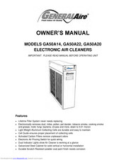 GeneralAire GA50A20 Owner's Manual