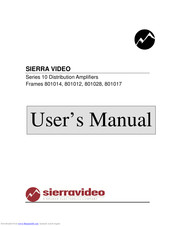 Sierra Video 501022 User Manual