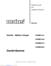 Vetus Combi-Gamma COMBI1512 Operation And Installation Instructions Manual