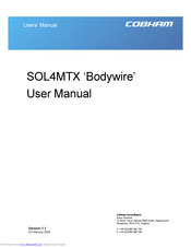 COBHAM domo SOL4MTX Bodywire User Manual