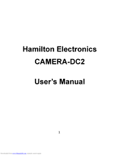 Hamilton Electronics CAMERA-DC2 User Manual