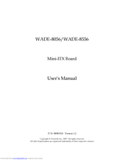 Portwell WADE-8556 User Manual