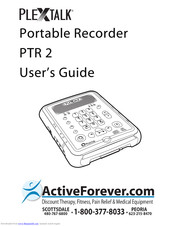 Plextor PTR 2 User Manual
