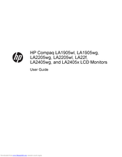 HP CompaqLA2405x User Manual