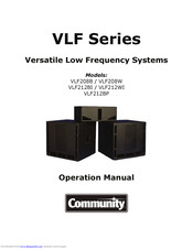 Community VLF208B Operation Manual