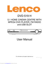 Lenco DVD-519 H User Manual