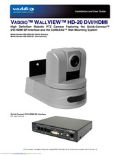 VADDIO WALLVIEW DVI/HDMI HD-20 Installation And User Manual