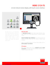Barco MDRC-2124 Specifications