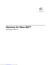Logitech Harmony for Xbox 360 User Manual