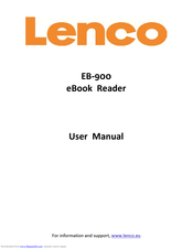 Lenco EB-900 User Manual