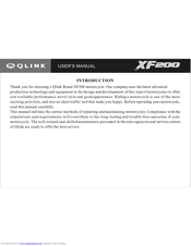 Qlink XF200 User Manual