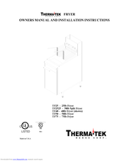 Therma-tek TF50 Manuals