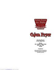 R and V Works Cajun Fryer FF2R Operating Manual