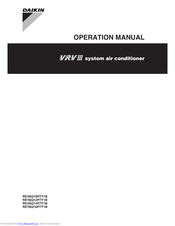 Daikin REYAQ16P7Y1B Operation Manual