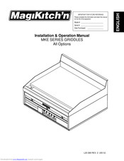 Magikitch'n MKE SERIES Installation & Operation Manual