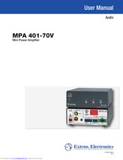 extron electronics MPA 401-70V User Manual