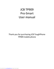 jcb ToughPhone TP909 pro-smart User Manual