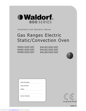 Waldorf RN8510GE Operation Manual