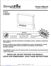 SimpliFire SF-WM36-BK Owner's Manual